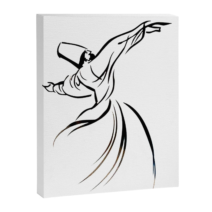 Sufi Meditation Whirling Dervish Canvas Print Gallery Image 1