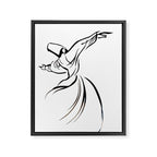 Sufi Meditation Whirling Dervish Framed Canvas Print Gallery Image 8