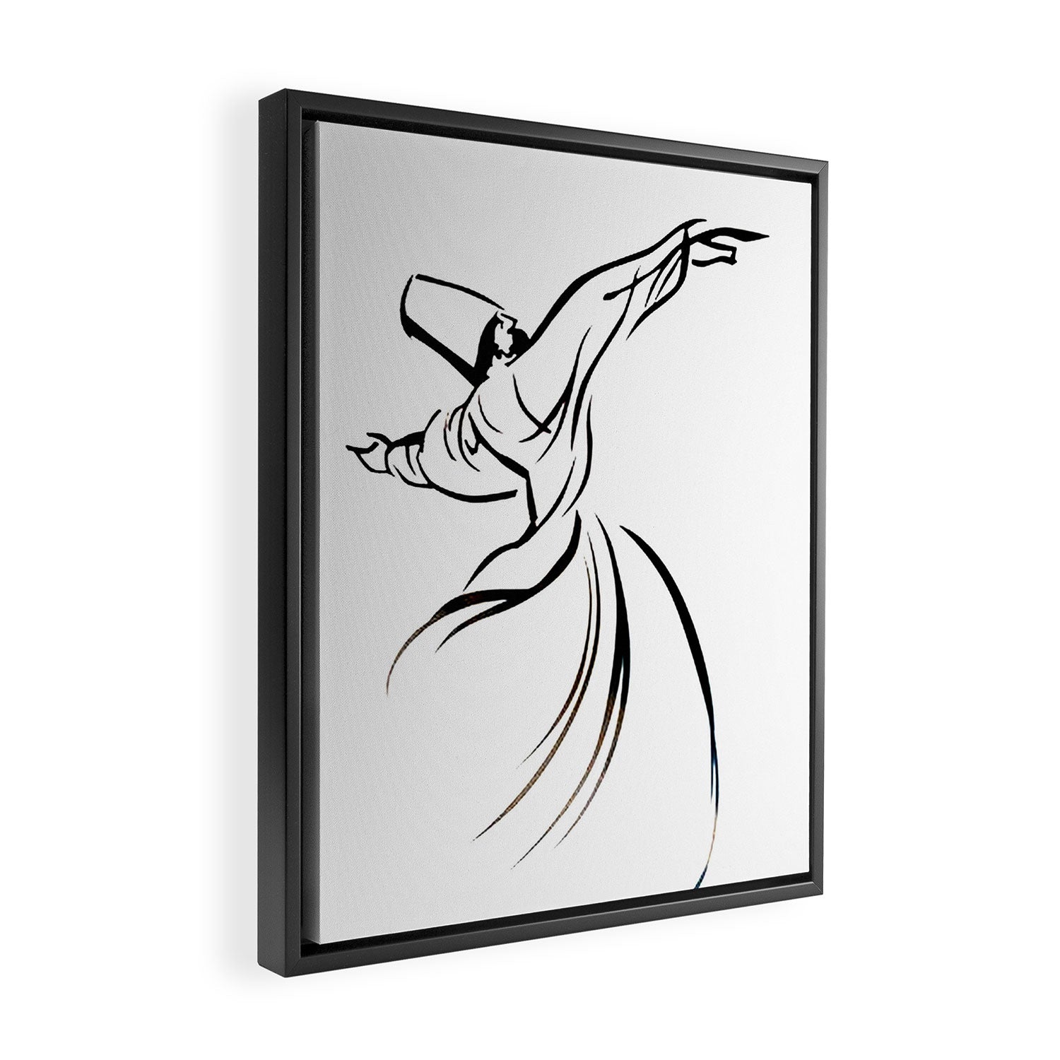 Sufi Meditation Whirling Dervish Framed Canvas Print Gallery Image 2