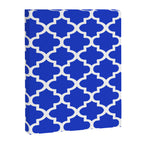 White Quatrefoil Pattern Outline With Royal Blue Background Canvas Print Gallery Image 8