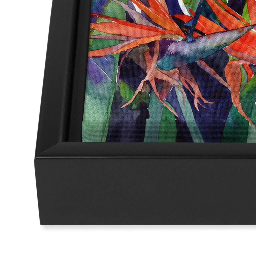 The bird of paradise Framed Canvas Print Gallery Image 3