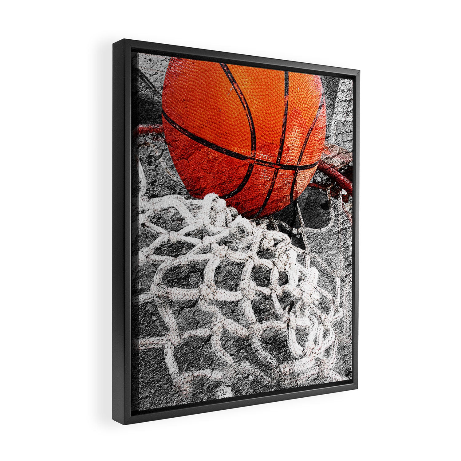 Basketball artwork variant 2 Framed Canvas Print Gallery Image 2