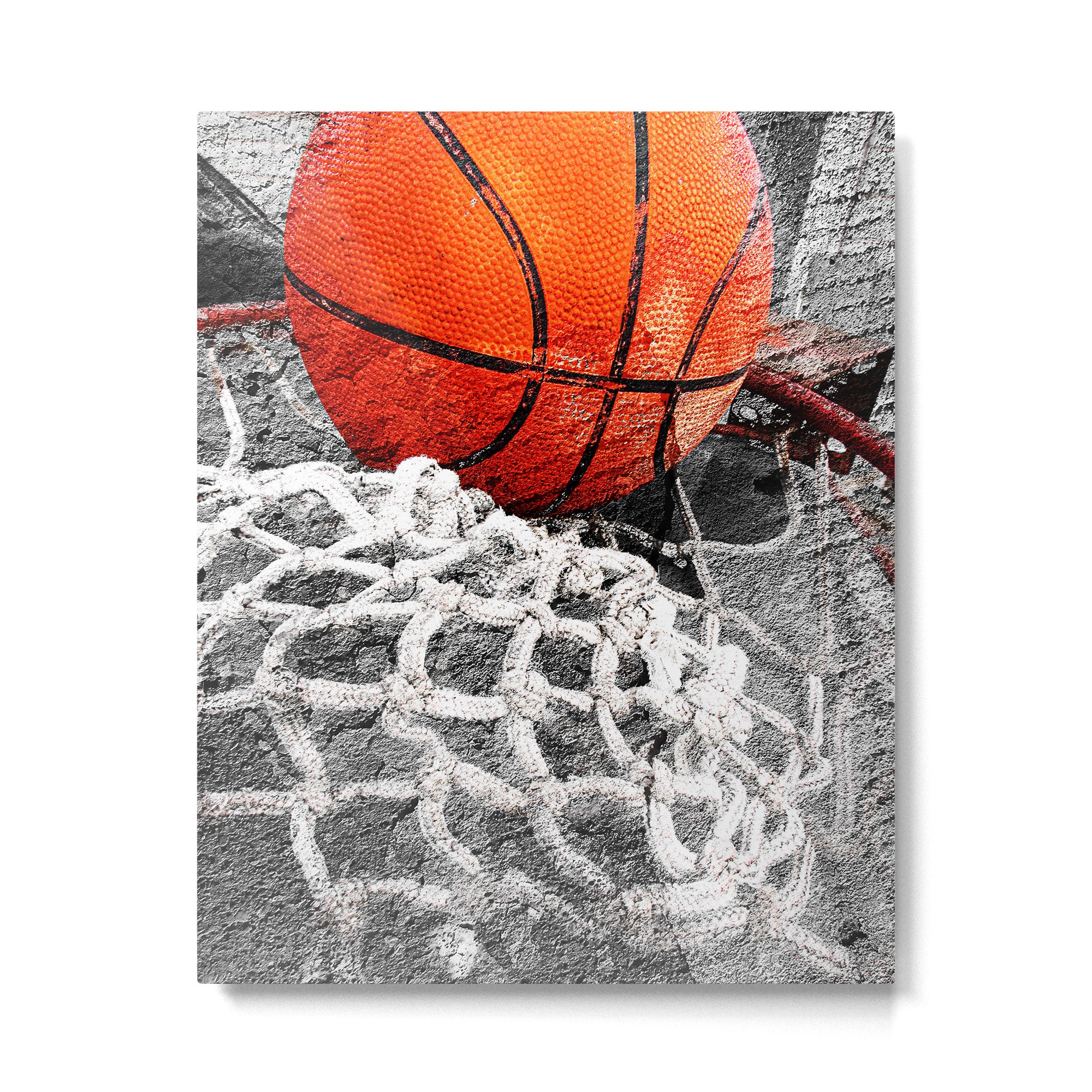 Basketball artwork variant 2 Metal Print Gallery Image 4