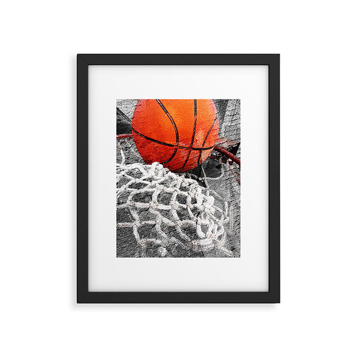 Basketball artwork variant 2 Framed Art Print Gallery Image 1