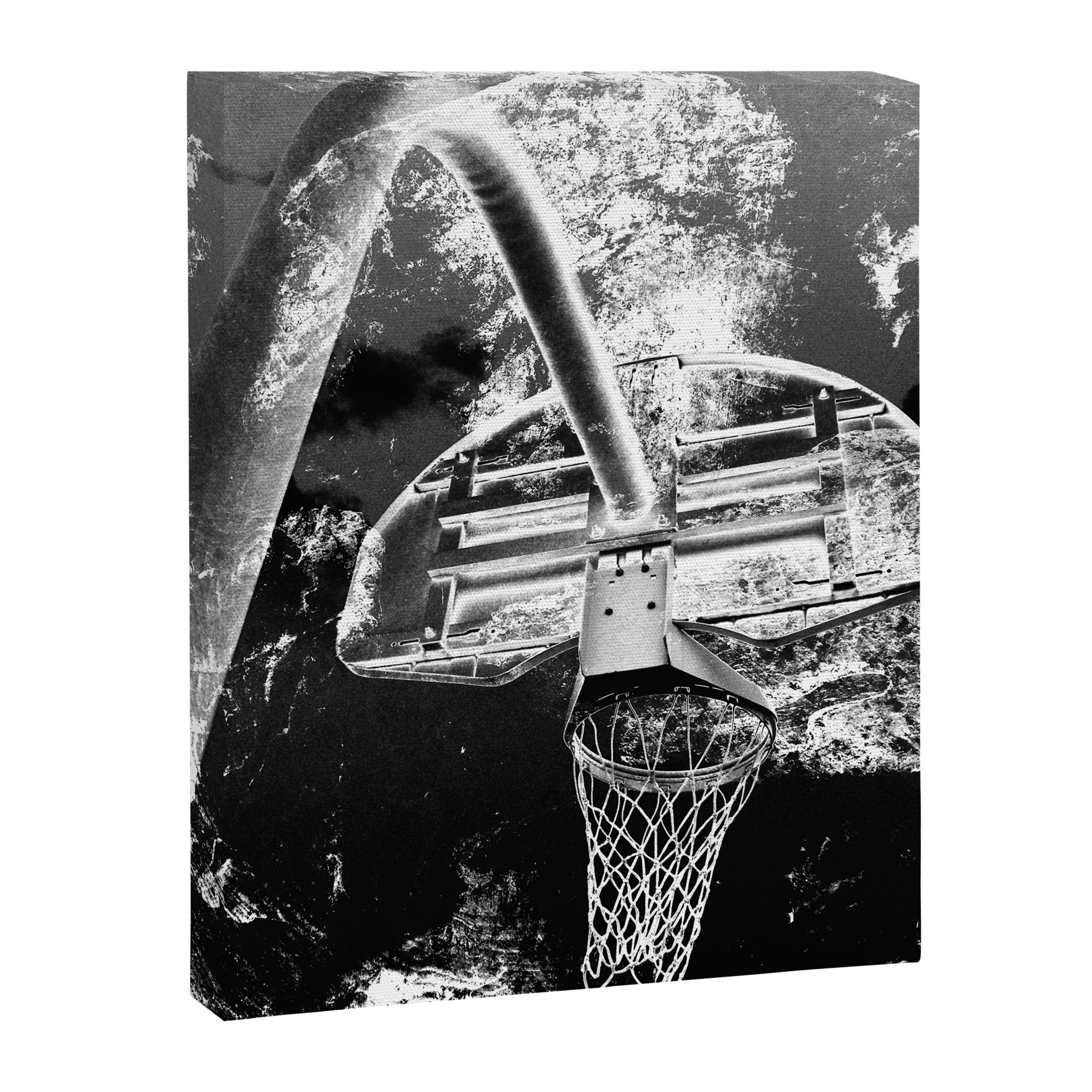 Black And White Basketball Art Canvas Print Gallery Image 6