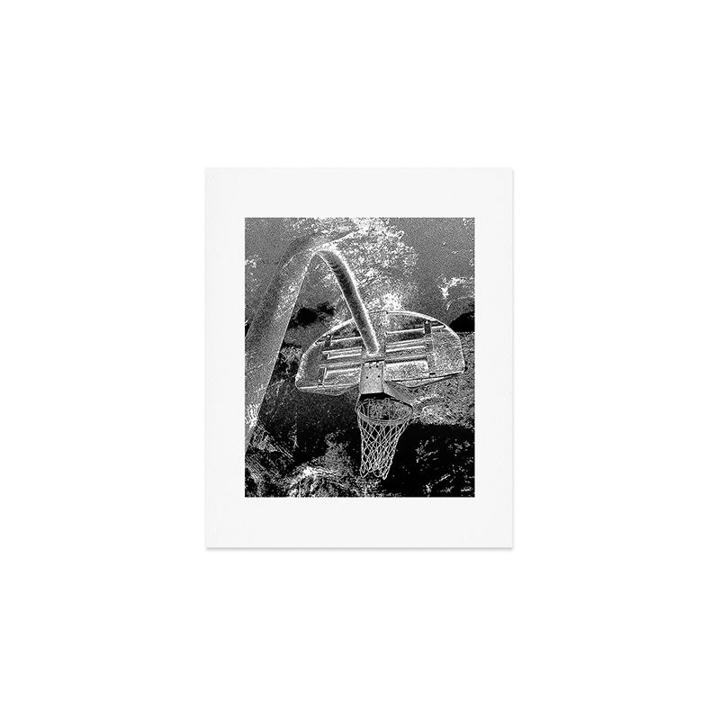 Black And White Basketball Art Art Print Gallery Image 1