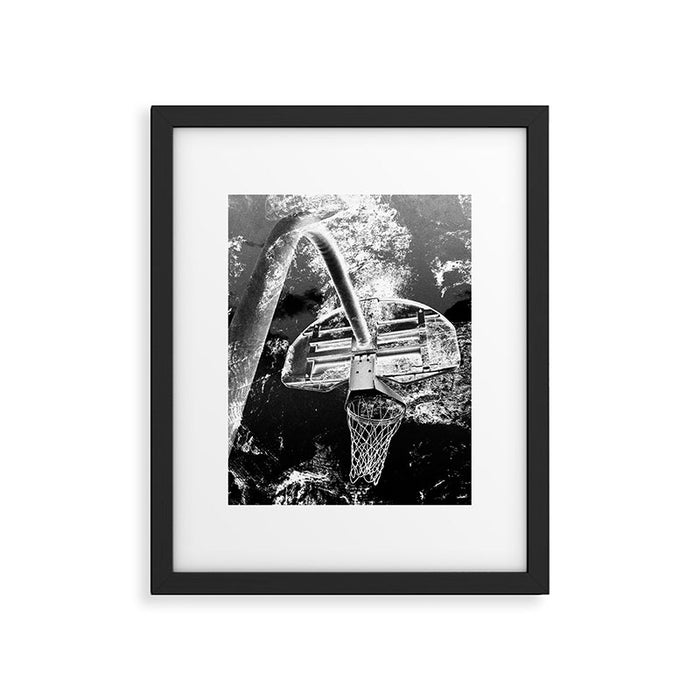 Black And White Basketball Art Framed Art Print Gallery Image 1