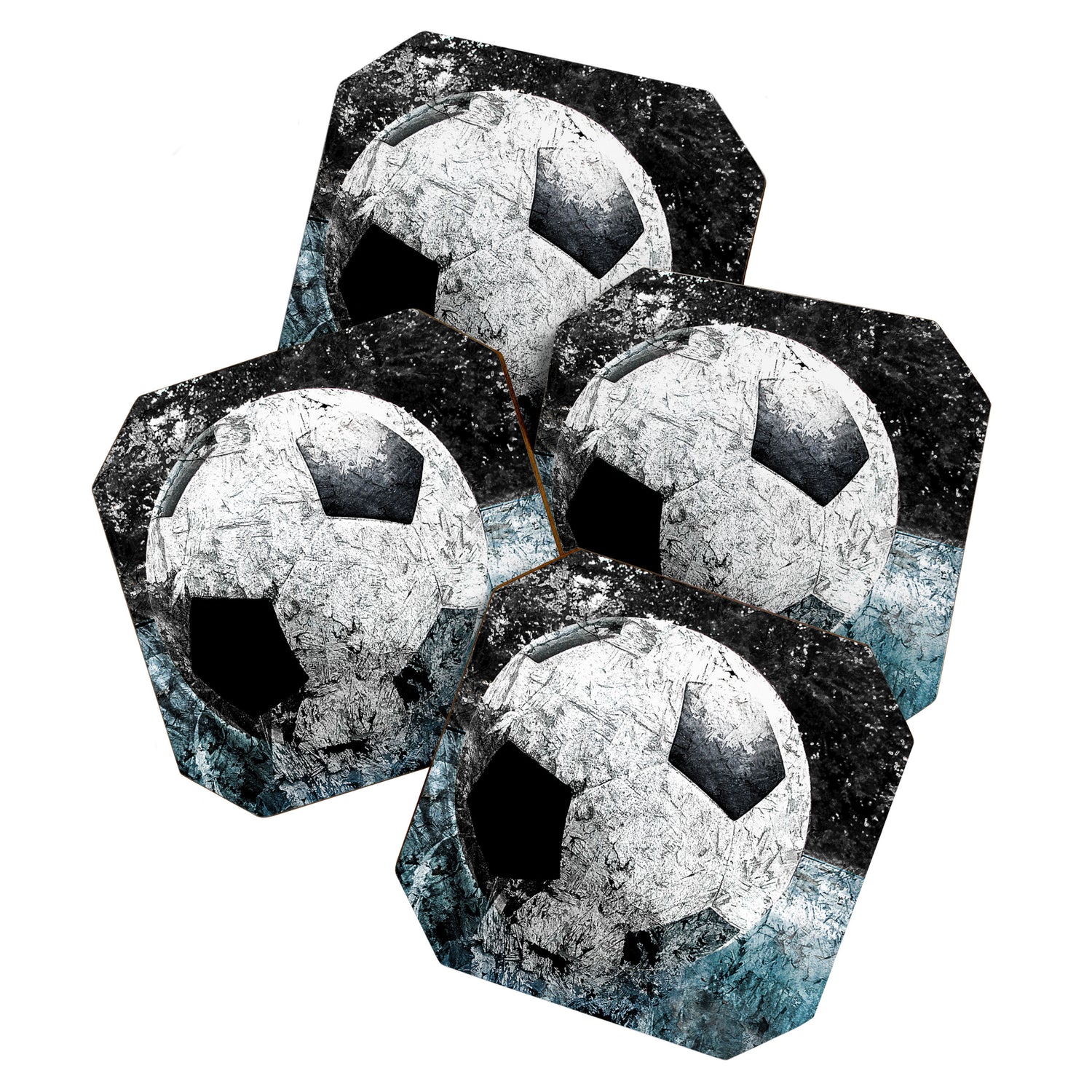 Modern soccer version 1 Coaster Gallery Image 1