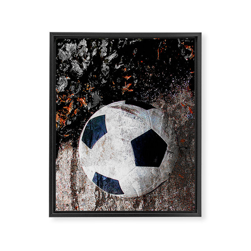 The soccer ball Framed Canvas Print Gallery Image 6