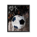 The soccer ball Framed Canvas Print Gallery Image 6