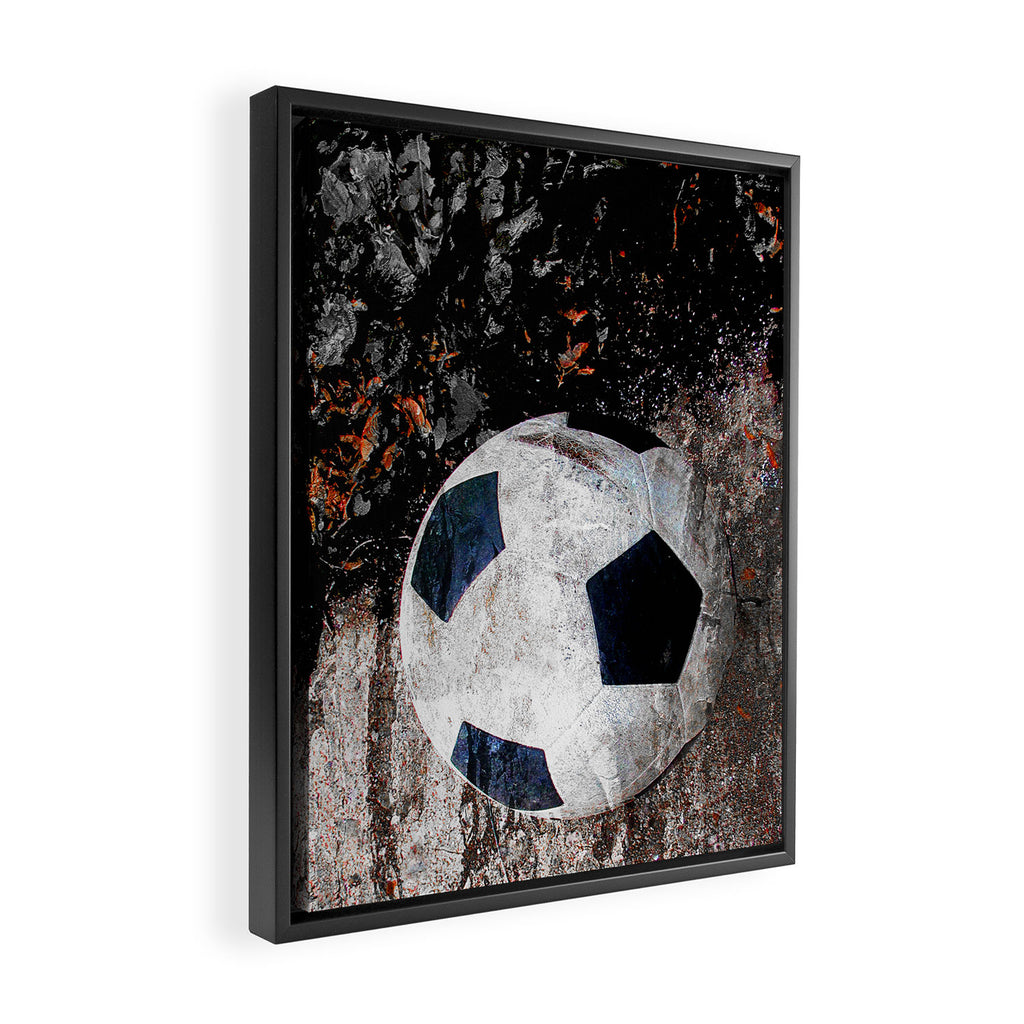 The soccer ball Framed Canvas Print Gallery Image 2
