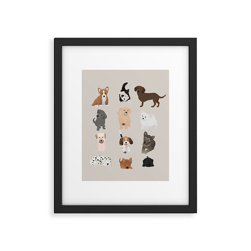 dogs Framed Art Print Gallery Image 5
