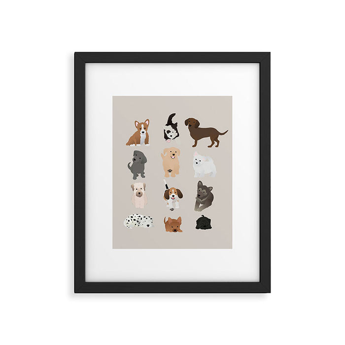 dogs Framed Art Print Gallery Image 1