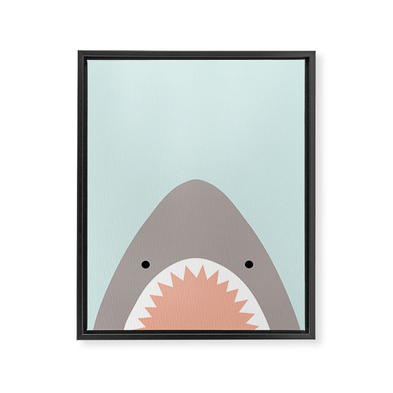 shark attack Framed Canvas Print Gallery Image 8