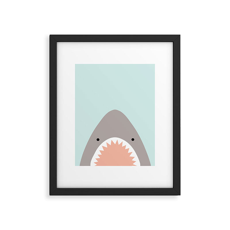 shark attack Framed Art Print Gallery Image 6