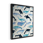 Whales, Orcas & Narwhals Framed Canvas Print Gallery Image 2