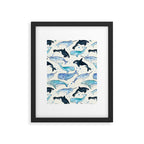 Whales, Orcas & Narwhals Framed Art Print Gallery Image 5