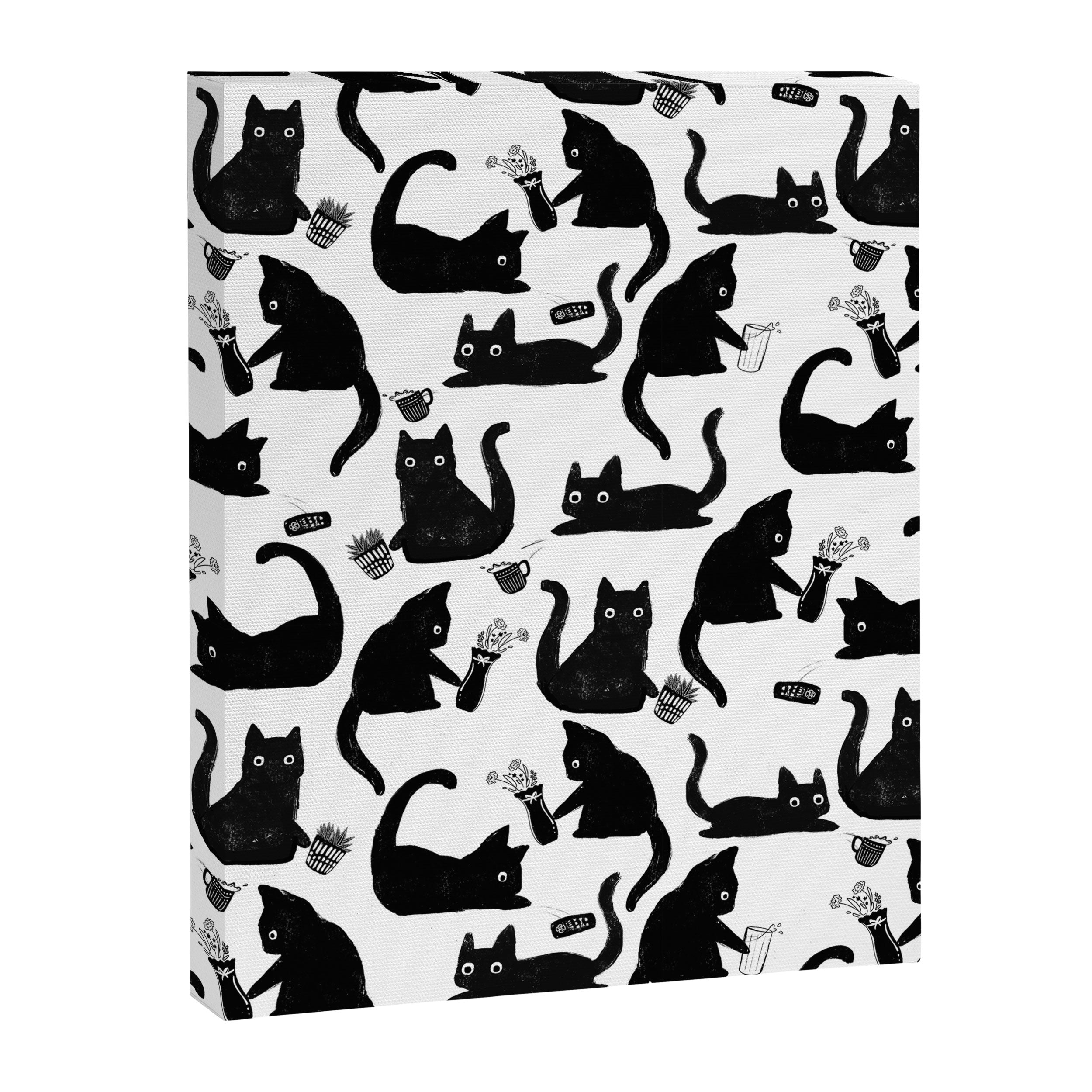 Bad Cats Knocking Stuff Over Canvas Print Gallery Image 8