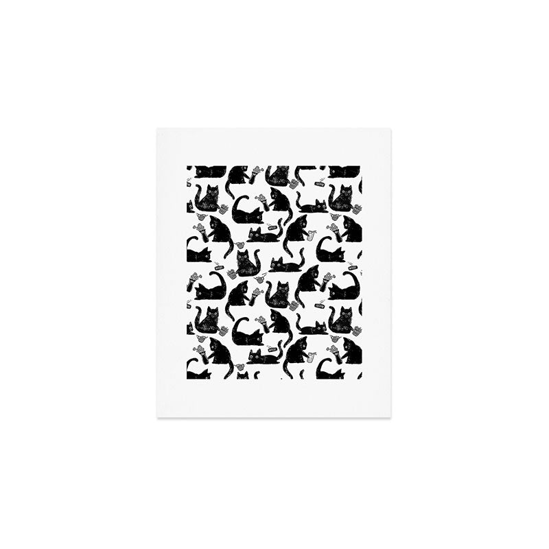 Bad Cats Knocking Stuff Over Art Print Gallery Image 1