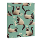 Bad Siamese Cats Knocking Stuff Over Canvas Print Gallery Image 8