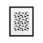 Cats Sitting on Laptops Framed Art Print Gallery Image 6