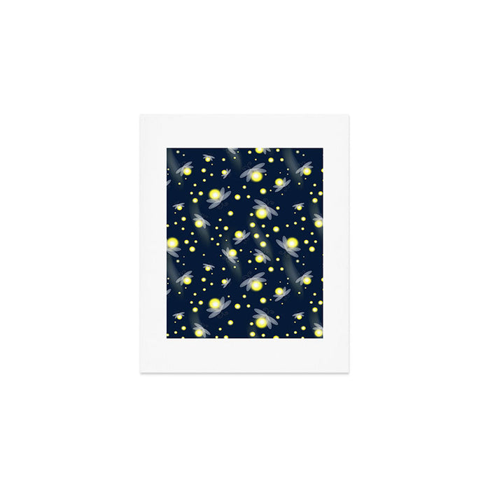 Fireflies at Night Art Print Gallery Image 1