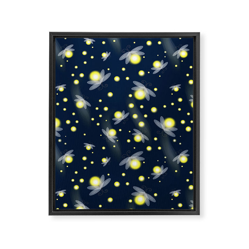 Fireflies at Night Framed Canvas Print Gallery Image 8