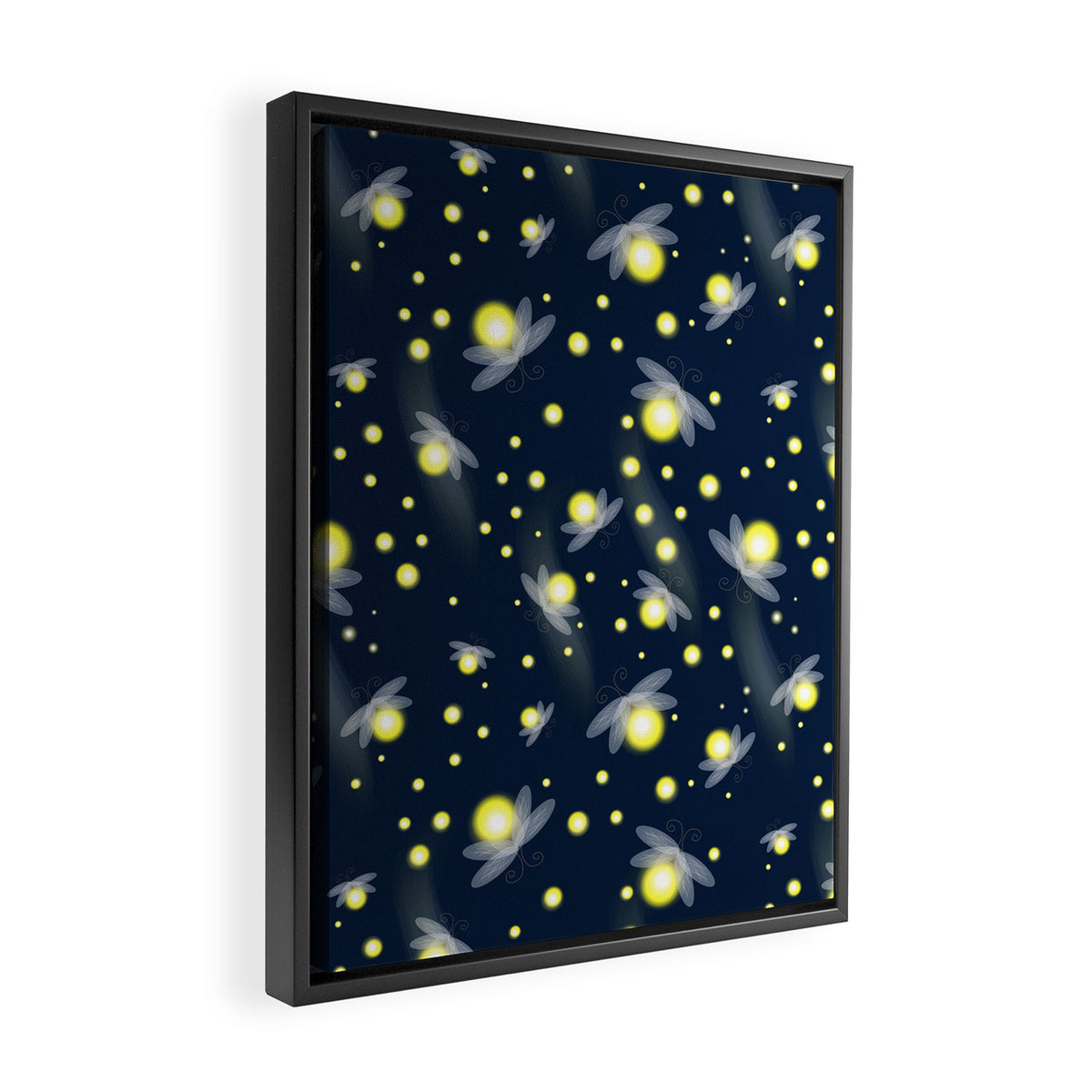 Fireflies at Night Framed Canvas Print Gallery Image 2