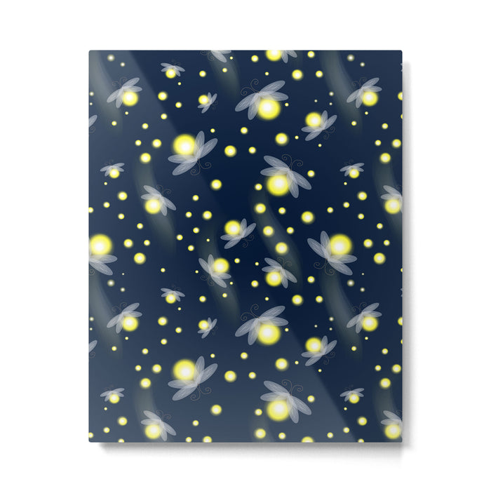Fireflies at Night Metal Print Gallery Image 1