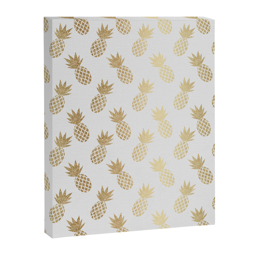 Gold Pineapple Pattern Canvas Print Gallery Image 8