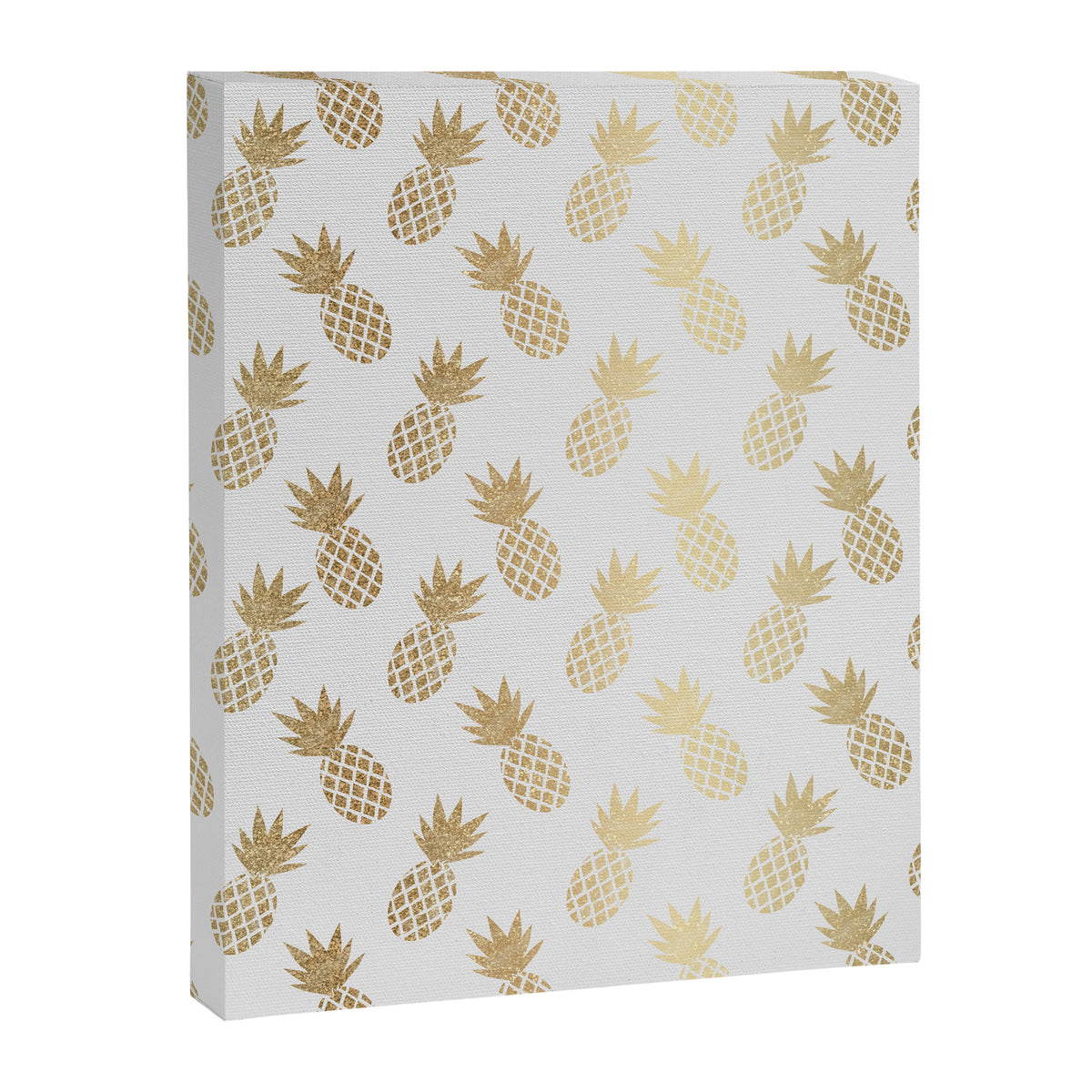Gold Pineapple Pattern Canvas Print Gallery Image 8