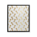 Gold Pineapple Pattern Framed Canvas Print Gallery Image 8