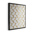Gold Pineapple Pattern Framed Canvas Print Gallery Image 2
