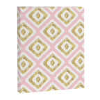 Pink & Gold Ikat Pattern Canvas Print Gallery Image 8