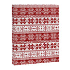 Red Winter Fair Isle Pattern Canvas Print Gallery Image 8
