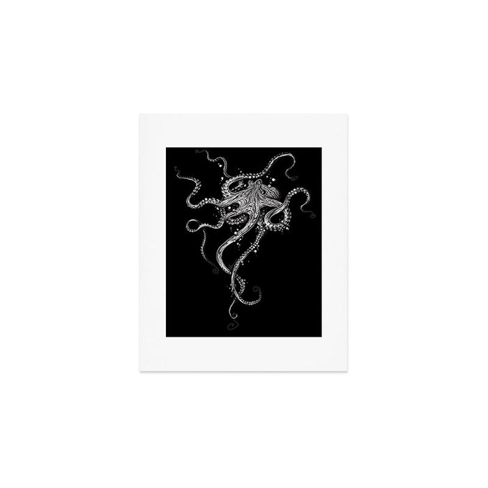 Octopus (black) Art Print Gallery Image 1