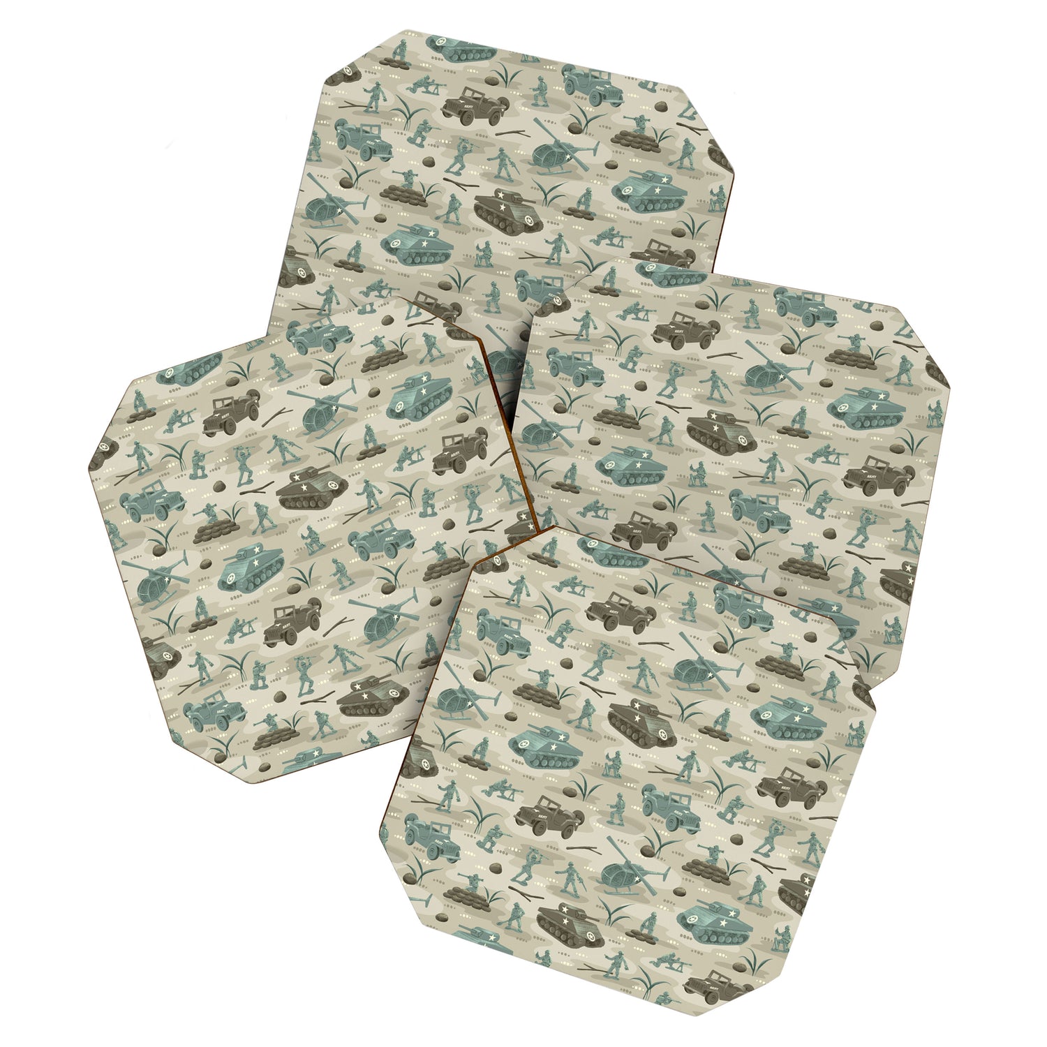 Little Green Toy Soldiers Coaster Gallery Image 1