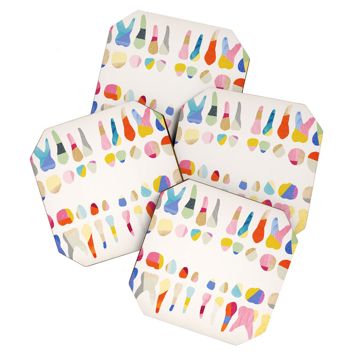 Rainbow Pediatric Dental Chart Coaster Gallery Image 1