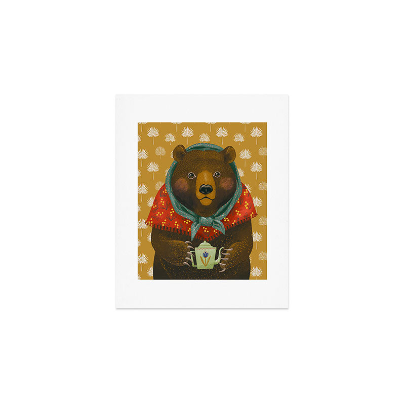 Teapot Babushka Bear Art Print Gallery Image 1