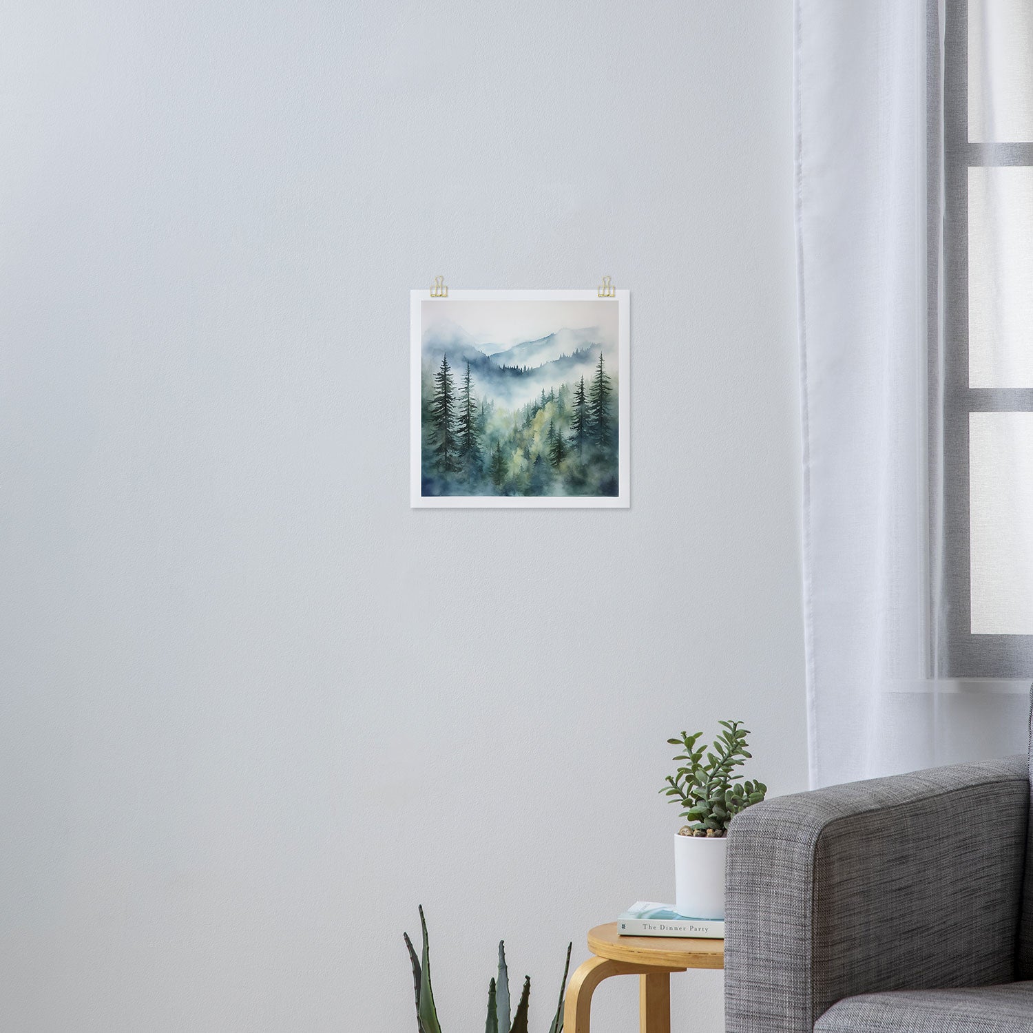 Treetops in the Mist Art Print Gallery Image 3