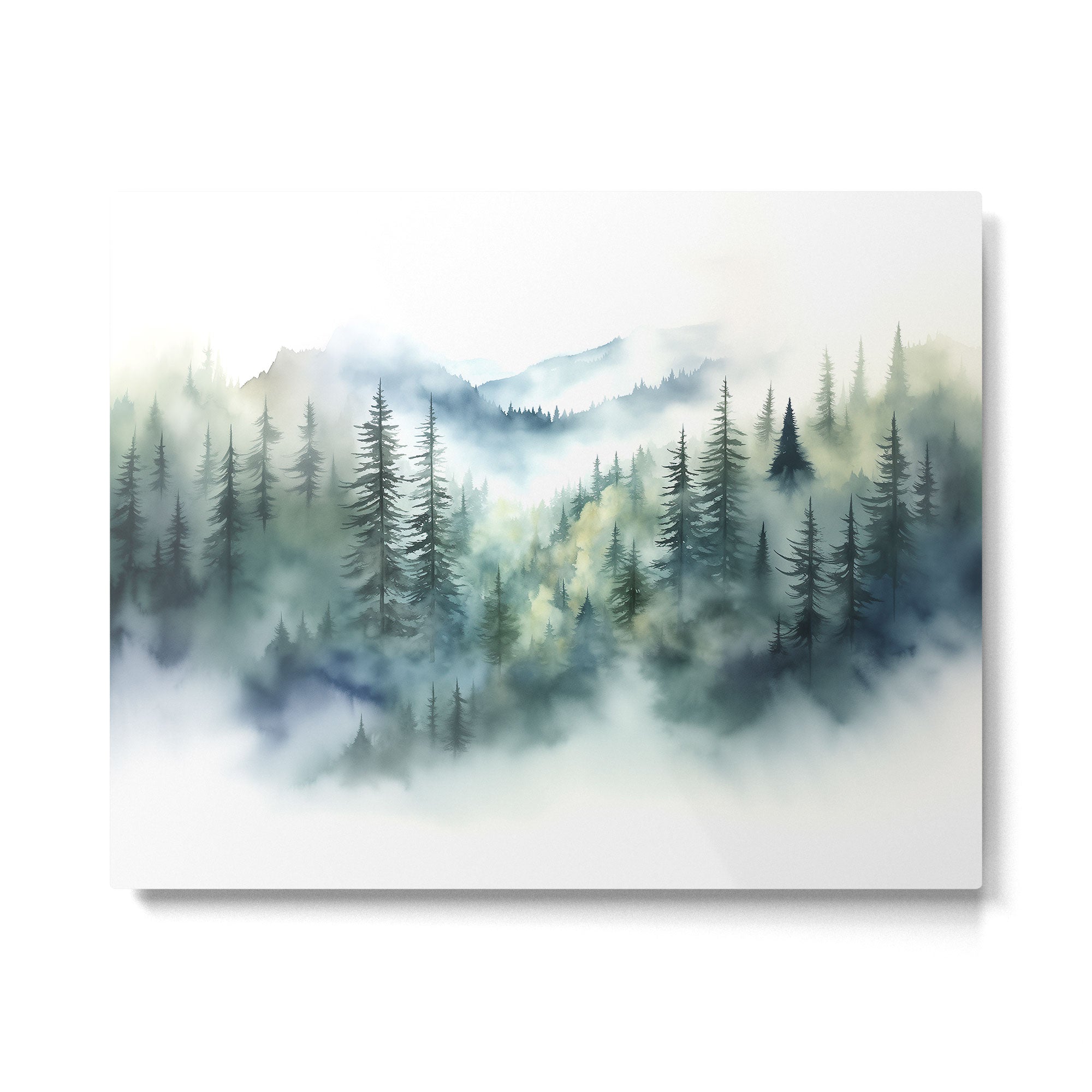 Treetops in the Mist Metal Print Gallery Image 6