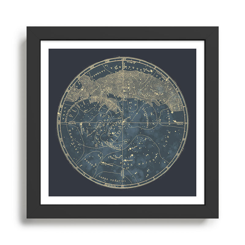 Vintage Astronomical Charts - Stars and Constellations Framed Art Print Gallery Image 1