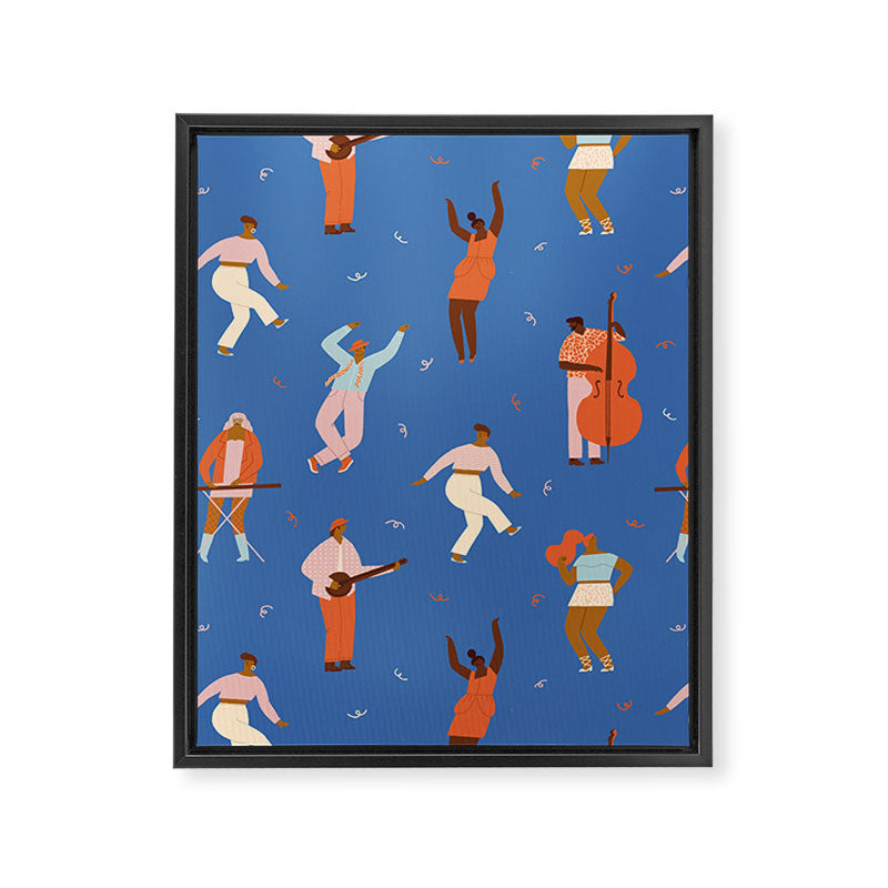 All Night Dance Party Framed Canvas Print Gallery Image 8