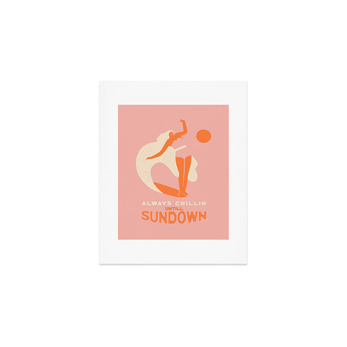 Always chillin surfer Art Print Gallery Image 1