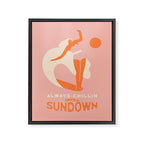 Always chillin surfer Framed Canvas Print Gallery Image 6