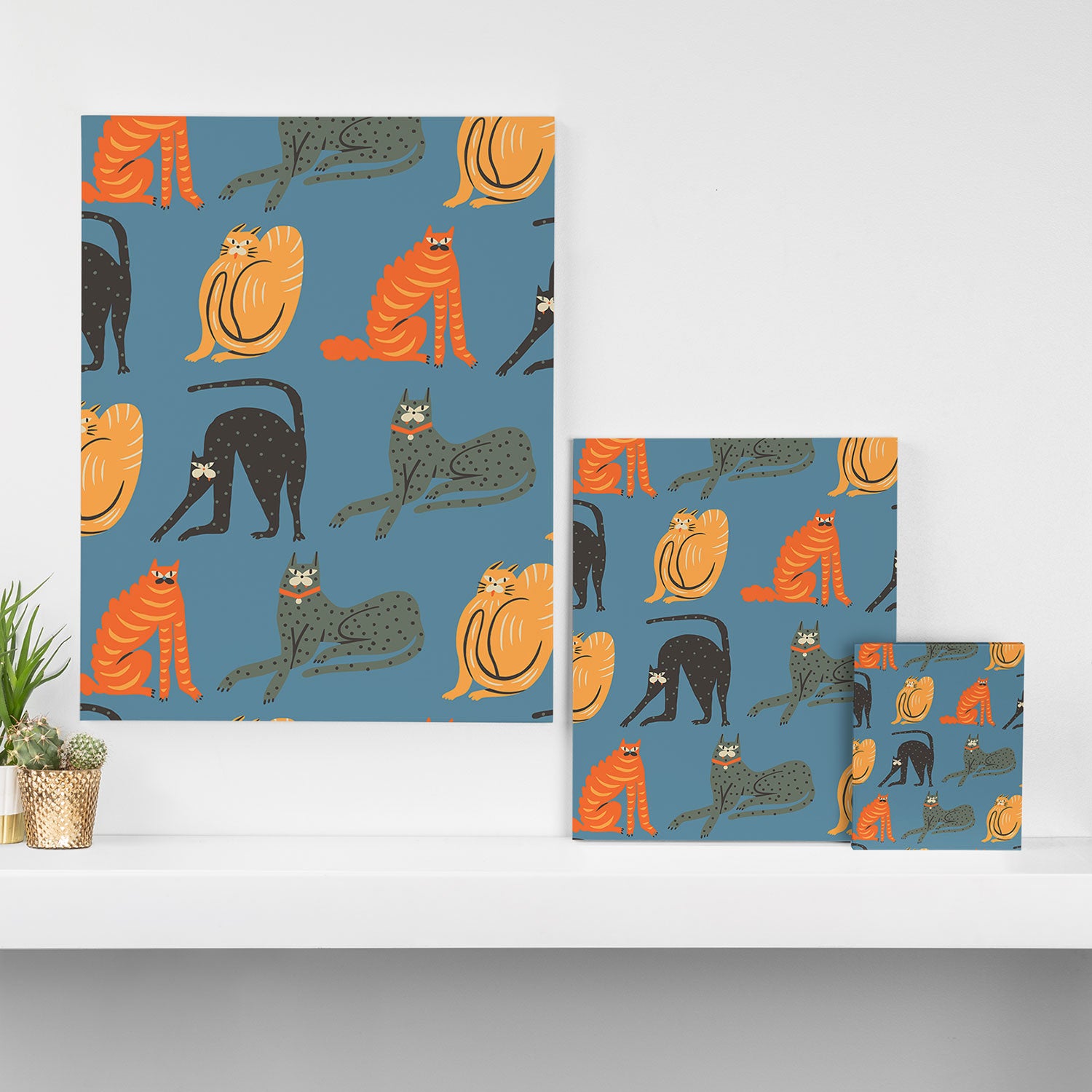 Badass gang cats Canvas Print Gallery Image 3