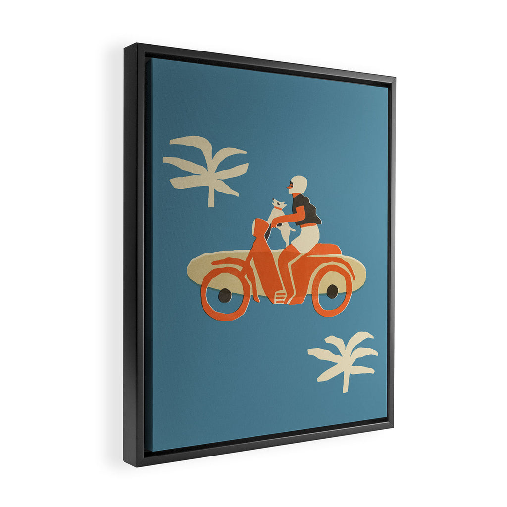 Beach ahead Framed Canvas Print Gallery Image 2