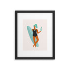 Beach girl Framed Art Print Gallery Image 6