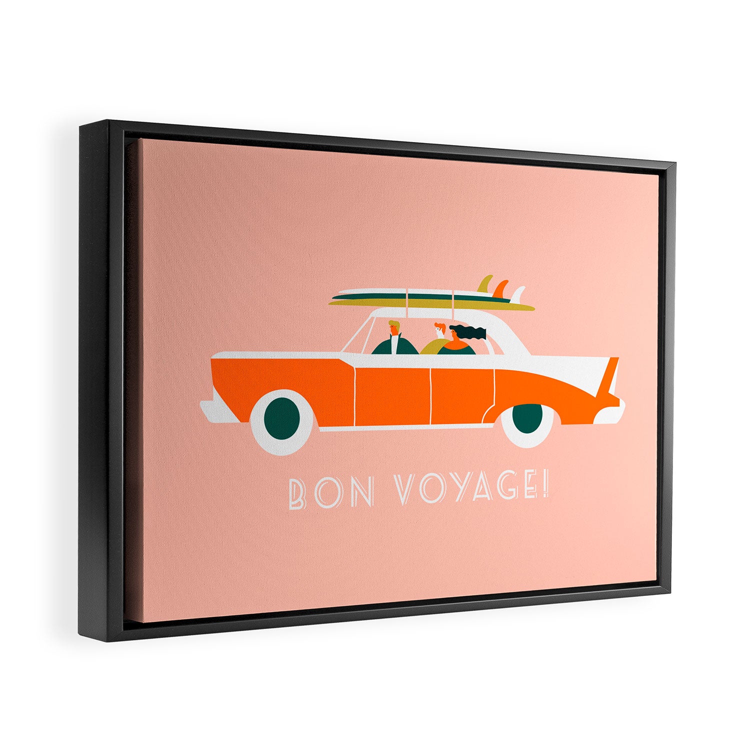 Bon voyage Framed Canvas Print Gallery Image 2