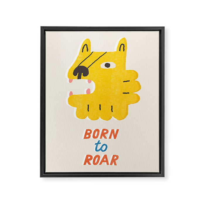 Born to roar Framed Canvas Print Gallery Image 1